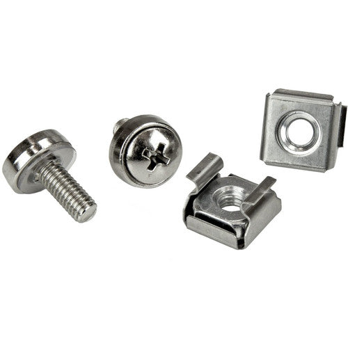 StarTech.com Rack Screws - 20 Pack - Installation Tool - 12 mm M5 Screws - M5 Nuts - Cabinet Mounting Screws and Cage Nuts CABSCRWM520