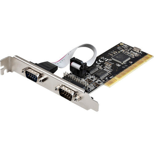 StarTech.com Carte combo parallèle série PCI avec deux ports série RS232 (DB9) et 1 port parallèle (DB25), carte d'extension adaptateur PCI PCI2S1P2