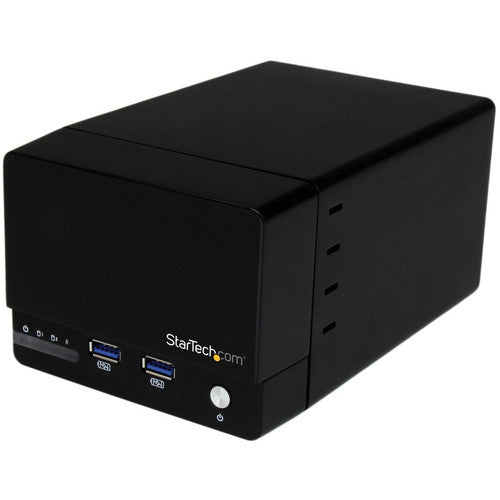 StarTech.com USB 3.0 Dual 3.5in SATA III Hard Drive RAID Enclosure with Fast Charge USB Hub & UASP S352BU33HR