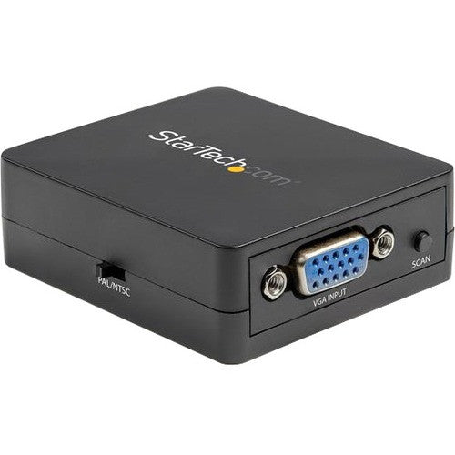 StarTech.com 1080p VGA to RCA and S-Video Converter - USB Powered - High Resolution VGA Input with Dynamic Scaling (VGA2VID2) VGA2VID2