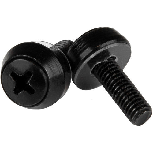 StarTech.com M5 x 12mm - Screws - 100 Pack, Black - M5 Mounting Screws for Server Rack & Cabinet CABSCREWSM5B