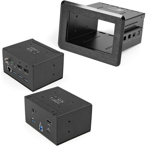 StarTech.com Conference Room Docking Station, In-Table Universal Laptop Dock, HDMI/60W PD/USB Hub/GbE/Audio, Huddle/Boardroom Connectivity KITBZDOCK