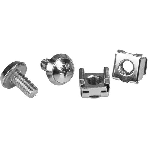 StarTech.com Rack Screws - 20 Pack - Installation Tool - 12 mm M6 Screws - M6 Nuts - Cabinet Mounting Screws and Cage Nuts CABSCRWM620