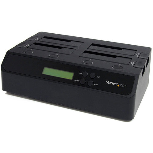 StarTech.com 4 Bay USB 3.0 eSATA to SATA Standalone 1:3 HDD Hard Drive Duplicator Dock SATDOCK4U3RE