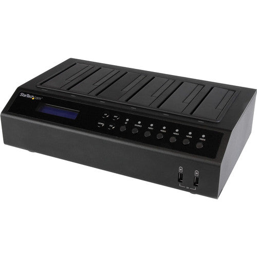 StarTech.com USB 3.0 / eSATA 6-Bay Hard Drive Duplicator Dock - 1:5 HDD / SSD Cloner and Eraser SATDOCK5U3ER