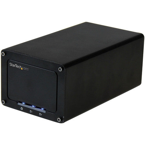 StarTech.com USB 3.1 (10Gbps) External Enclosure for Dual 2.5" SATA Drives - RAID - UASP - Compatible with USB 3.0 and 2.0 Systems S252BU313R