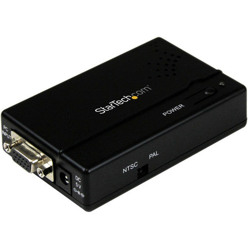 StarTech.com High Resolution VGA to Composite (RCA) or S-Video Converter - PC to TV VGA2VID