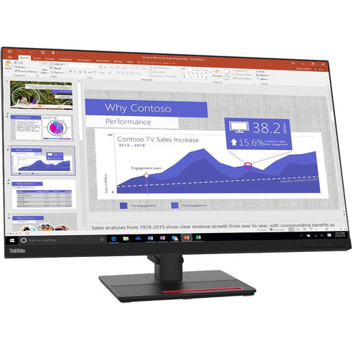 Lenovo ThinkVision T32p-20 31.5" 4K UHD LED LCD Monitor - 16:9 - Raven Black 61F2GAR2US