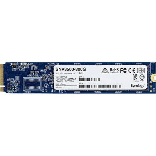 Synology SNV3000 SNV3500-800G 800 GB Solid State Drive - M.2 22110 Internal - PCI Express NVMe (PCI Express NVMe 3.0 x4) SNV3500-800G