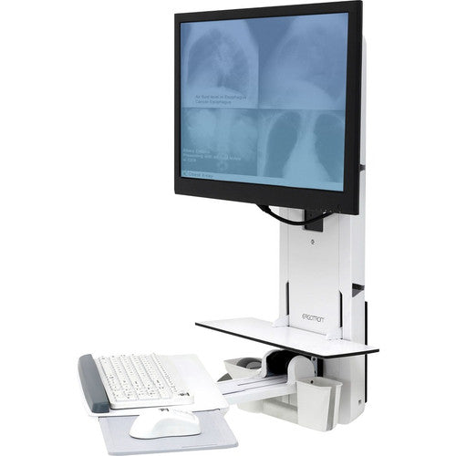 Ergotron StyleView Lift for Monitor, Keyboard, Mouse, Scanner - White 61-080-062