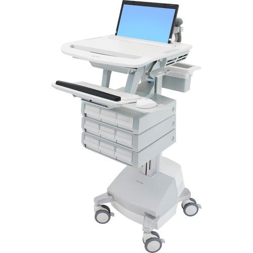 Ergotron StyleView Laptop Cart, SLA Powered, 9 Drawers SV44-1191-1