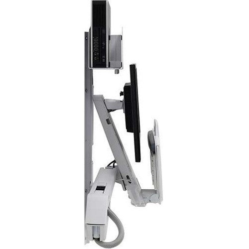 Ergotron StyleView Wall Mount for Monitor, CPU, Keyboard, Scanner, Mouse - White 45-273-216