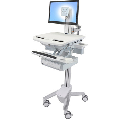 Ergotron StyleView Telepresence Cart, Dual Monitor SV43-1310-0