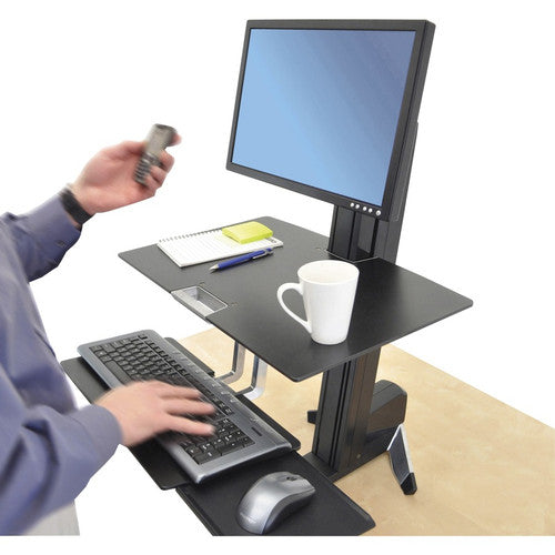 Ergotron WorkFit-S Single HD avec surface de travail+ 33-351-200