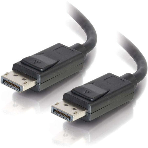 C2G 1ft DisplayPort Cable with Latches 8K UHD M/M - Black 54423