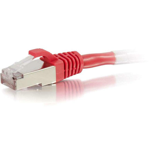 C2G 1ft Cat6 Ethernet Cable - Snagless Shielded (STP) - Red 00842