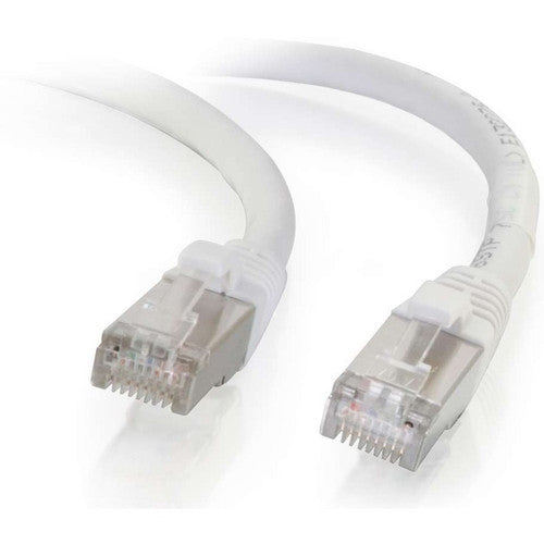 C2G 2ft Cat6 Ethernet Cable - Snagless Shielded (STP) - White 00915