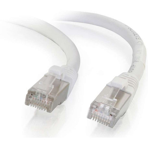 C2G 7ft Cat6 Ethernet Cable - Snagless Shielded (STP) - White 00920