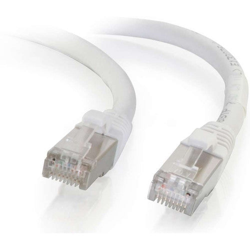 C2G 9ft Cat6 Snagless Shielded (STP) Network Patch Cable - White 00922