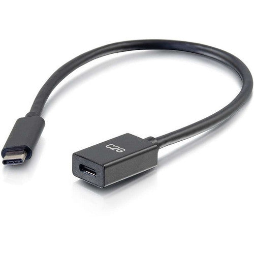 Câble d'extension USB C C2G 1 pied - 10G 3A - Mâle à Femelle - USB Type C 28657