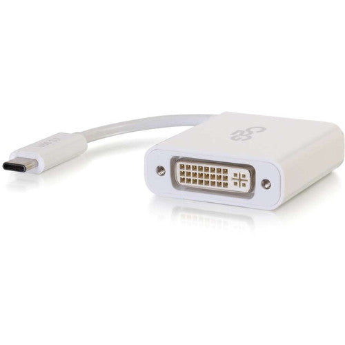 C2G USB-C To DVI-D Video Adapter Converter - White 29484