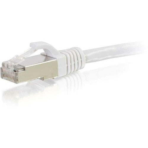 C2G 1ft Cat6 Snagless Shielded (STP) Network Patch Cable - White 00914