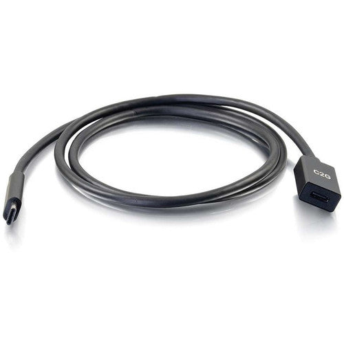 C2G 3ft USB C Extension Cable - 10G 3A - Male to Female - USB Type C 28658