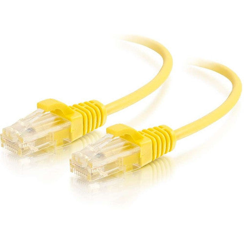 C2G 3ft Cat6 Ethernet Cable - Slim - Snagless Unshielded (UTP) - Yellow 01171