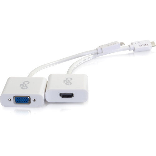 C2G USB-C to HDMI or VGA Audio/Video Adapter Kit for Apple MacBook 30003