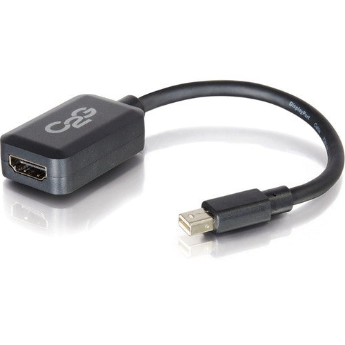 C2G 8in Mini DisplayPort Male to HDMI Female Adapter Converter - Black 54313