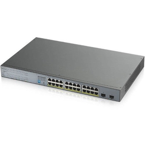 ZYXEL 24-port GbE Unmanaged PoE Switch with GbE Uplink GS1300-26HP