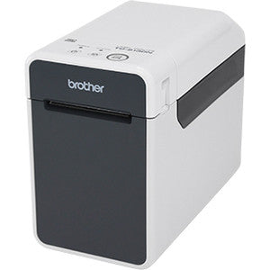 Brother TD-2130N Desktop Direct Thermal Printer - Monochrome - Label/Receipt Print - Ethernet - USB - Serial - Bluetooth - White, Gray TD2130NB