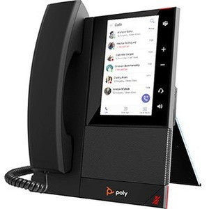 Téléphone IP Poly-CCX 500-Microsoft Teams/SFB -Bluetooth-VOIP-Haut-parleur-USB-POE Ports, avec combiné, expédié sans alimentation 2200-49720-019