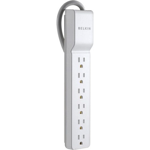 Belkin&reg; Home/Office Series Surge Protector With 6 Outlets, 2.5' Cord BE106000-2.5