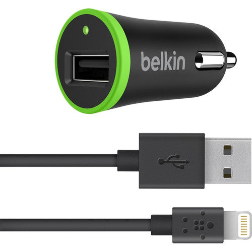 Belkin BOOST&uarr;UP Car Charger with ChargeSync Cable(12 watt/2.4 Amp) F8J121BT04-BLK