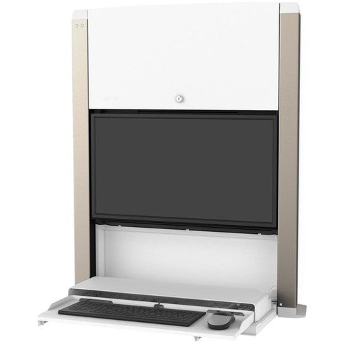 Ergotron CareFit Mounting Enclosure for LCD Display, Mini PC, Computer - White 61-367-030