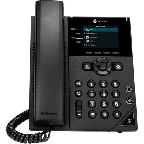 Poly 250 IP Phone - Corded - Corded - Desktop, Wall Mountable - Black 2200-48820-025