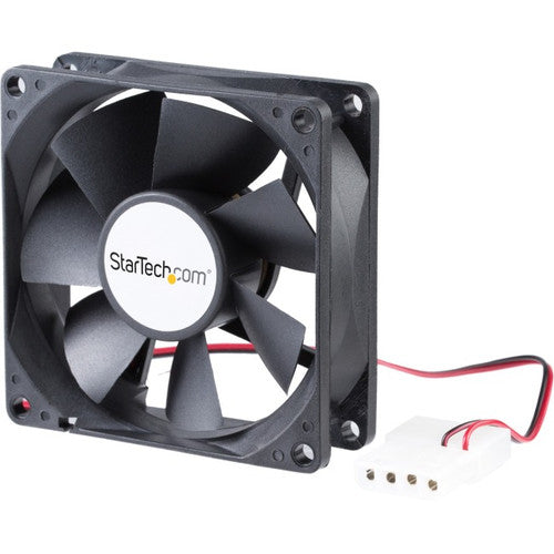 StarTech.com 80x25mm Dual Ball Bearing Computer Case Fan w/ LP4 Connector - System fan kit - 80 mm FANBOX