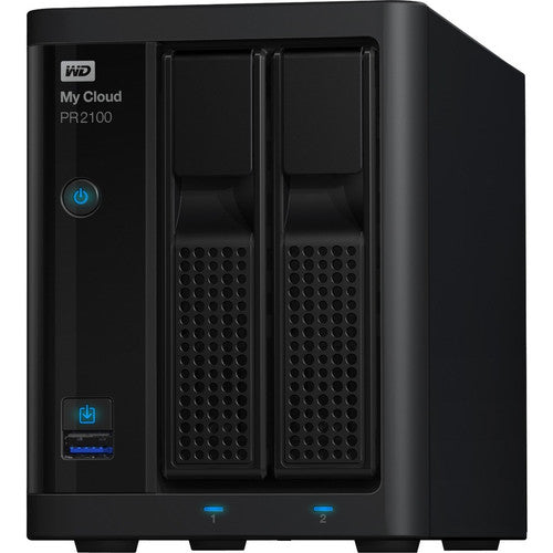 Serveur multimédia sans disque WD My Cloud PR2100 Pro Series 0 To avec transcodage, NAS - Stockage en réseau WDBBCL0000NBK-NESN