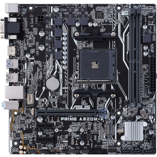 Carte mère de bureau Asus Prime PRIME A320M-K - Chipset AMD - Socket AM4 - Mini ITX PRIME A320M-K