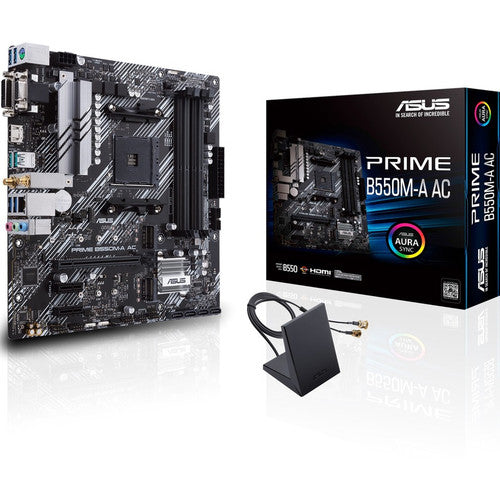 Asus Prime B550M-A AC Desktop Motherboard - AMD Chipset - Socket AM4 - Micro ATX PRIME B550M-A AC