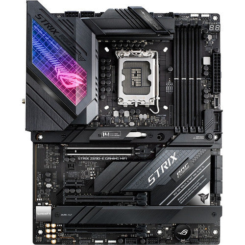 Asus ROG Strix Z690-E GAMING WIFI Desktop Motherboard - Intel Z690 Chipset - Socket LGA-1700 - Intel Optane Memory Ready - ATX ROG STRIX Z690-E GAMING WIFI