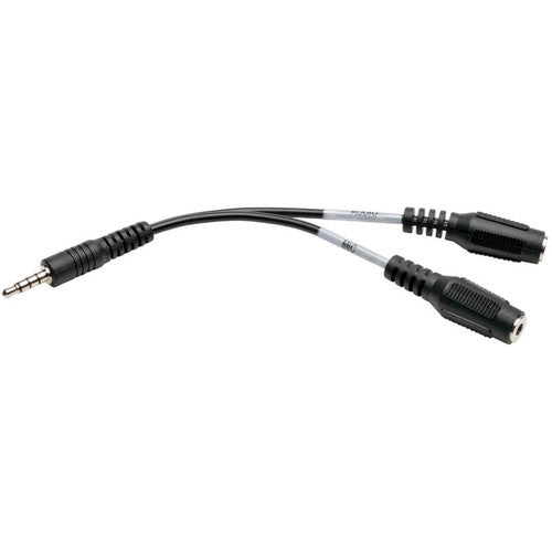 Répartiteur audio Tripp Lite 6 pouces 2x3 positions à 4 positions 3,5 mm 6" P318-06N-MFF