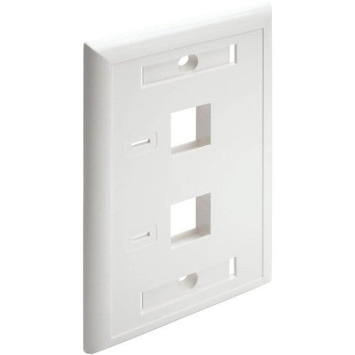 Tripp Lite N042-001-WH Plaque frontale à 2 prises N042-001-WH