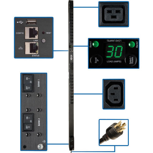 Tripp Lite PDUMV30HVNETLX 24-Outlet PDU PDUMV30HVNETLX