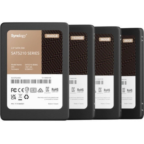 Synology SAT5210 SAT5210-960G Disque SSD 960 Go - Interne 2,5" - SATA (SATA/600) SAT5210-960G