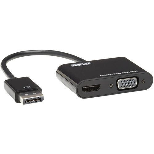 Tripp Lite DisplayPort to HDMI VGA Adapter Converter 4K x 2K DP to HDMI VGA DPort 1.2 P136-06N-HV-V2