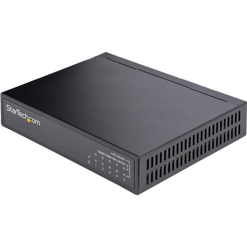 StarTech.com Switch 2,5G non géré, commutateur Ethernet non géré 5 ports 2,5GBASE-T, bureau | Kit de montage mural, compatible avec les appareils 10/100/1000 Mbps DS52000