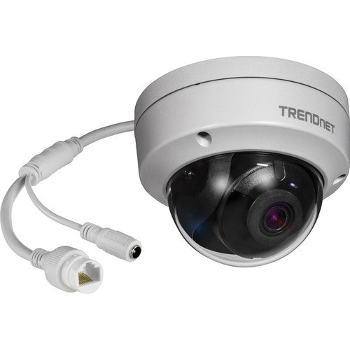 TRENDnet Caméra réseau dôme IR PoE HD 4 mégapixels intérieure et extérieure, WDR numérique, 2688 x 1520p, boîtier classé IP66, vision nocturne IR jusqu'à 30 m (98 pieds), ONVIF, IPv6, blanc, TV-IP315PI TV-IP315PI