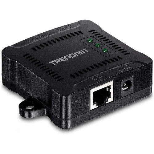 Répartiteur PoE Gigabit TRENDnet, 1 x port d'entrée PoE Gigabit, 1 x port de sortie Gigabit, jusqu'à 100 m (328 pieds), prend en charge les appareils 5 V, 9 V, 12 V, compatible PoE 802.3af, alimenté par PoE, noir, TPE-104GS TPE-104GS